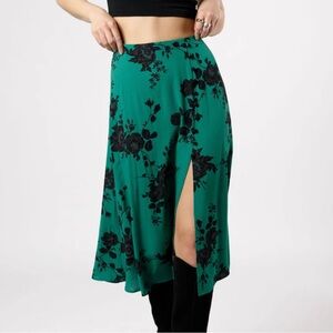 NWT Band of the Free | Etta Emerald Floral Midi Skirt M